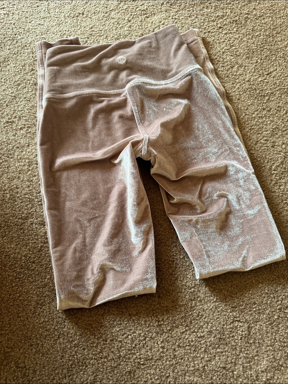 Lululemon Velvet Capri Leggings - Dusty Pink
